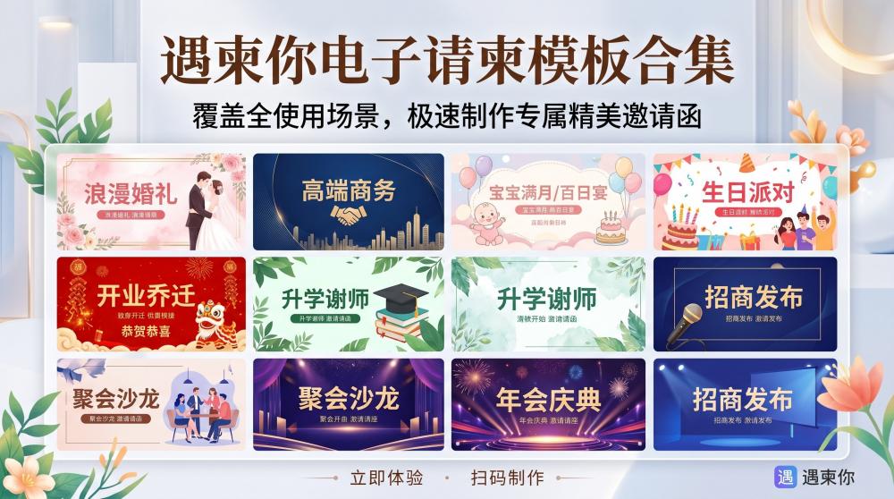 开业电子请帖制作全攻略｜避开排版5大禁忌，高质感请柬轻松拿捏